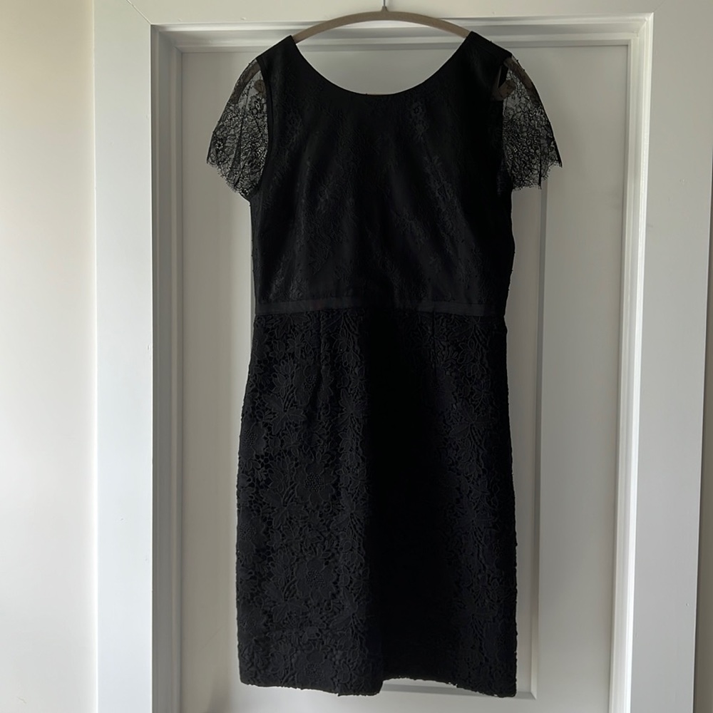 J. Crew Collection Black Lace Dress LBD